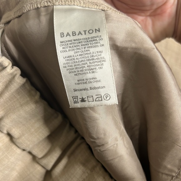 Babaton Aritzia Conan Crop Pant Beige Size 10 - Picture 4 of 6